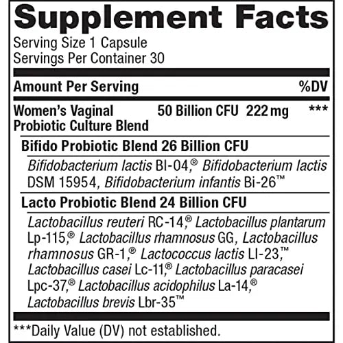 Renew Life Women's Probiotic Capsules, 50 Billion CFU Guaranteed, Supports pH Balance Renew Life Au supplements