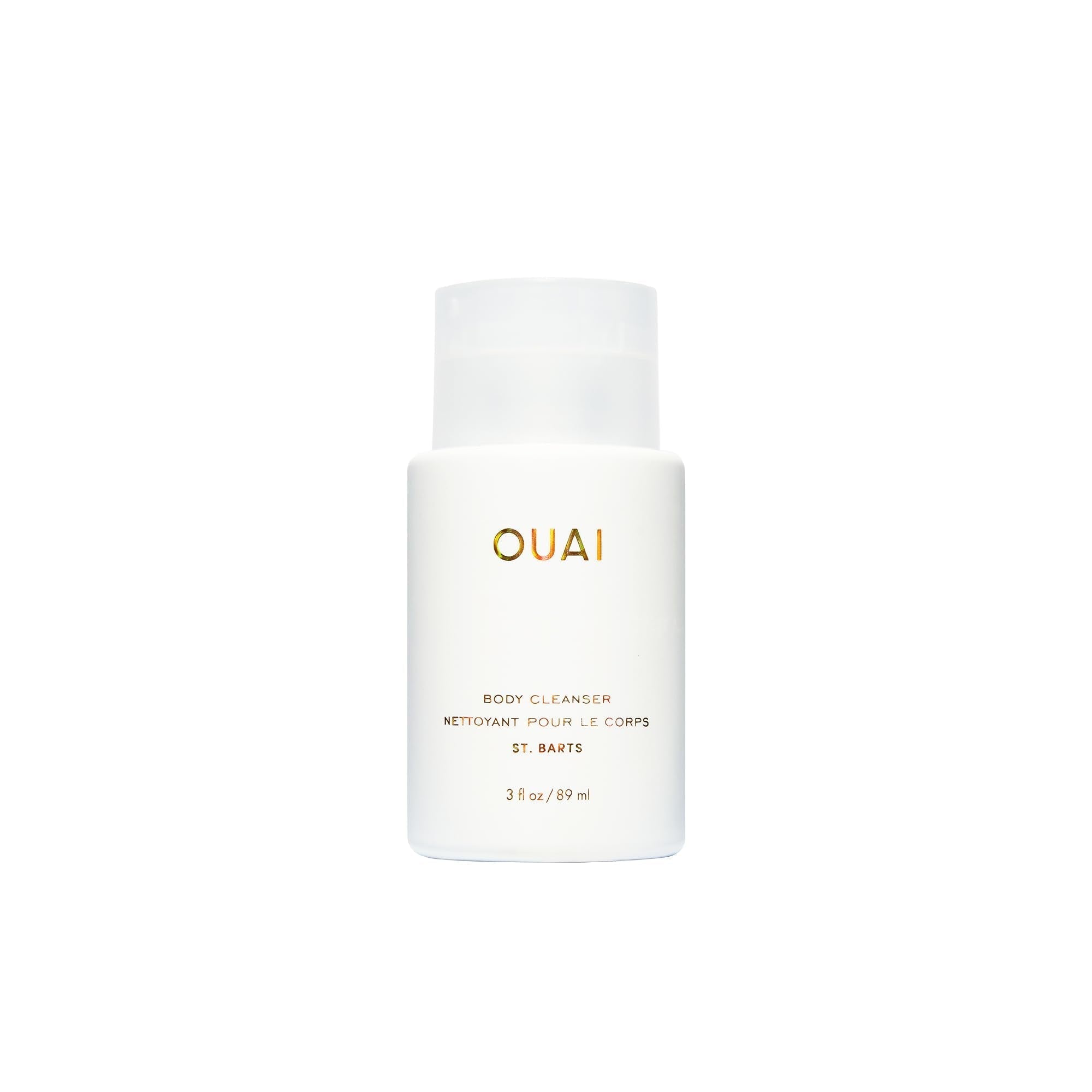 OUAI Body Cleanser, St. Barts Travel Size - Foaming Body Wash with Jojoba Oil & Rosehip Oil to Hydrate, Balance & Soften Skin - Paraben, Phthalate & Sulfate Free Skin Care Products (3 fl oz) OUAI Au supplements