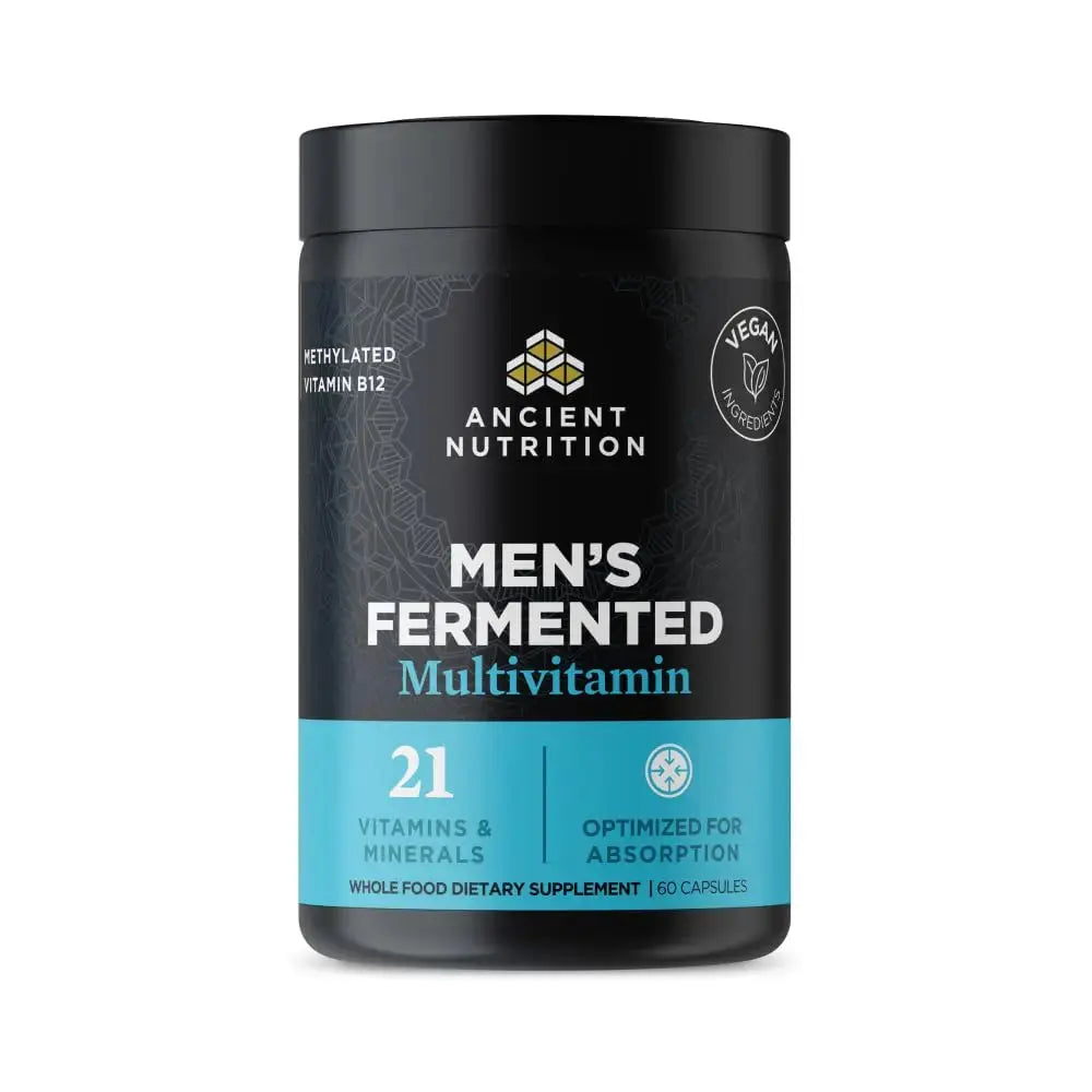 Ancient Nutrition Multivitamin for Men, Men's Fermented Multivitamin with Vitamin A, C, D, E, K, Zinc & Magnesium, Immune Support Ancient Nutrition Au supplements