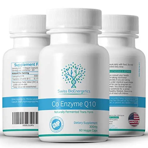 Co Enzyme Q10 CoQ10 300mg 60 Capsules - Superior Naturally Fermented Trans Form swiss bioenergetics Au supplements