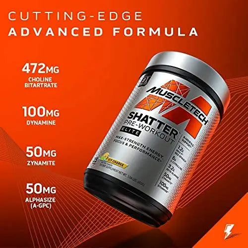 Pre Workout for Men & Women | MuscleTech Shatter Elite Pre-Workout | Preworkout MuscleTech Au supplements