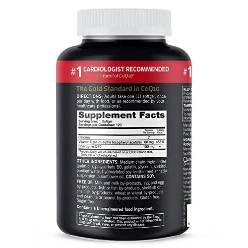 Qunol CoQ10 100mg Softgels, Ultra CoQ10 100mg, 3x Better Absorption, Antioxidant Qunol Au supplements