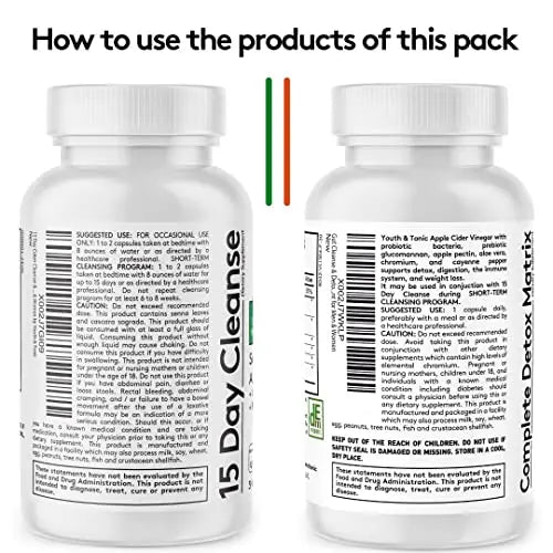 Youth & Tonic Colon Cleanser & Detox for Loss of Waste, Breaking The Plate Youth & Tonic Au supplements
