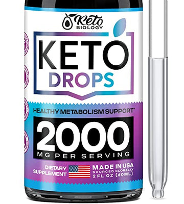 Keto Diet Drops with BHB Exogenous Ketones - Made in USA - Fat Burner & Appetite Suppressant KETO BIOLOGY Au supplements