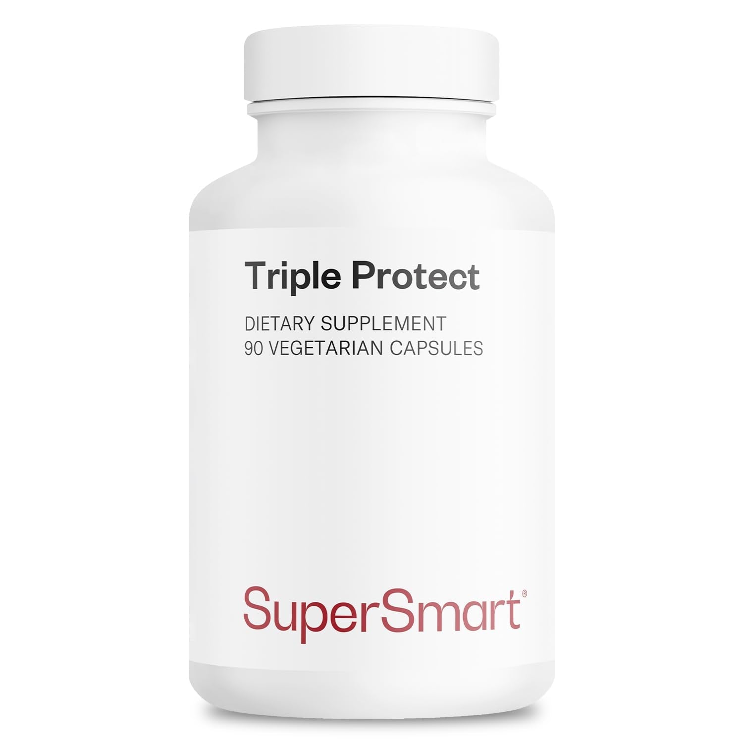 Supersmart - Triple Protect Supplement - Combines the Most Widely-Studied Natural Compounds - May Support Healthy Heart | Non-GMO & Gluten Free - 90 Vegetarian Capsules Supersmart Au supplements