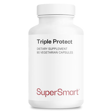 Supersmart - Triple Protect Supplement - Combines the Most Widely-Studied Natural Compounds - May Support Healthy Heart | Non-GMO & Gluten Free - 90 Vegetarian Capsules Supersmart Au supplements