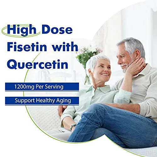 Sharoaid Liposomal Fisetin with Quercetin Supplements 1200 mg per Serving,High Absorpti Sharoaid Au supplements