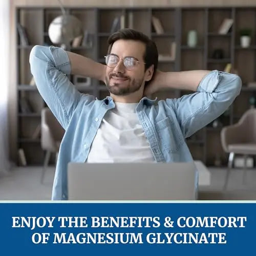 Magnesium Glycinate 500mg | Chelated Bisglycinate Complex for Muscle Relaxation Nobi Nutrition Au supplements