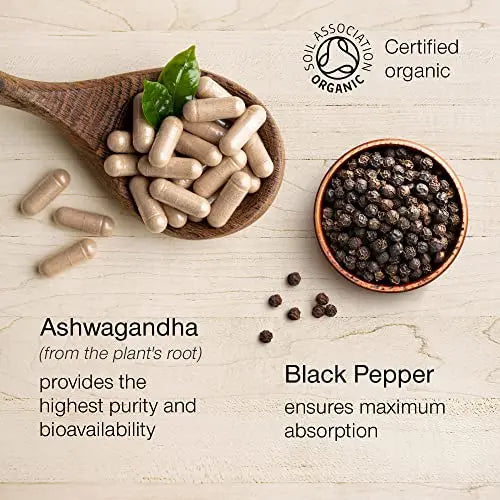 Organic Ashwagandha High Strength - 1000mg Ashwagandha Capsules - Pure Ashwagand SuperSelf Au supplements