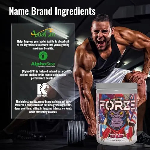 Forze Pre Workout Powder, Beta Alanine, L-Taurine & Dual-Source Caffeine for Sustained Forze Au supplements