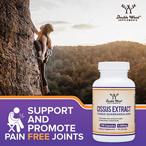 Cissus Quadrangularis Super Extract, 150 Capsules, Manufactured in The USA, Dietary Double Wood Supplements Au supplements