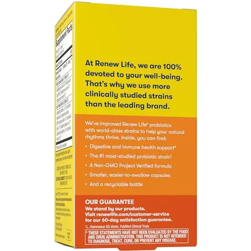 Renew Life Everyday Probiotic Capsules, Daily Supplement Supports Urinary, Digestive Renew Life Au supplements
