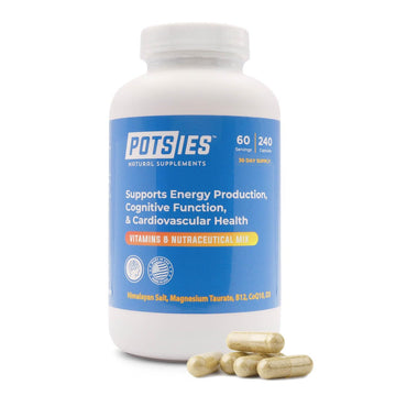 Potsies POTS Supplement Vitamin & Nutraceutical Mix Capsules for Pots Syndrome | POTS Management Essentials | 240 Capsules - 30 Day Supply Potsies Au supplements