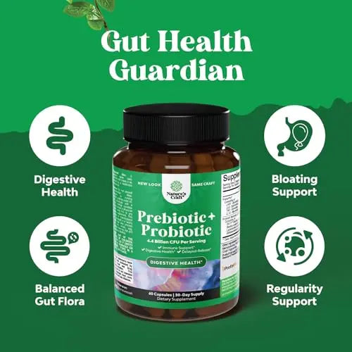 Prebiotics and Probiotics Gut Health Supplement - Super Potent Digestive Health Acidophil Natures Craft Au supplements