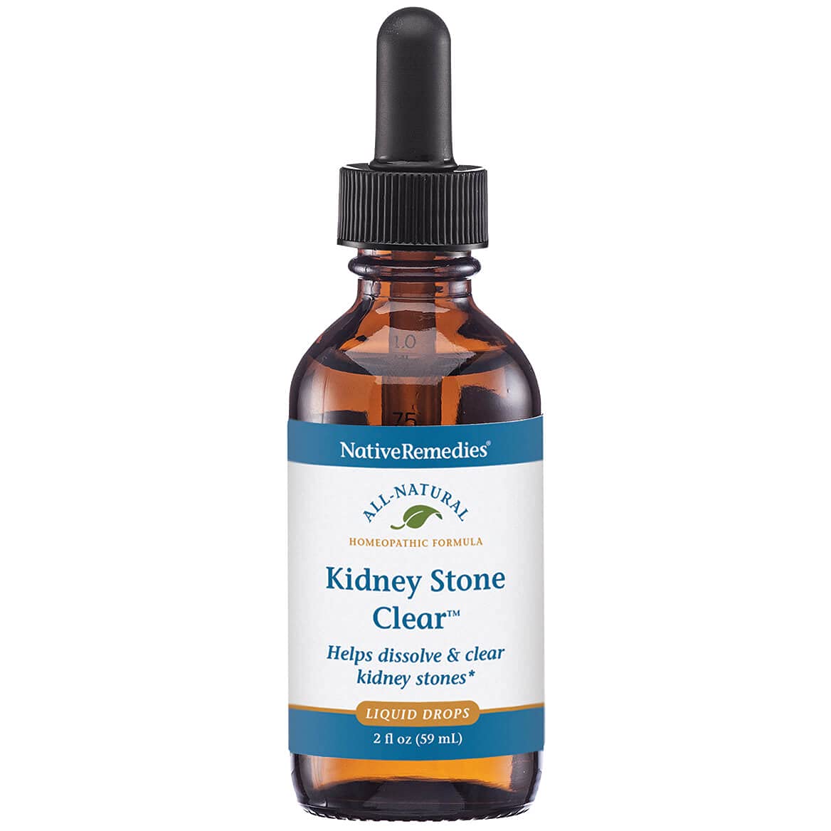 Native Remedies Kidney Stone Clear - Natural Homeopathic Formula Temporarily Helps Dissolve and Clear Kidney Stones - Relieves Pain, Nausea and Vomiting - 59 mL Native Remedies Au supplements