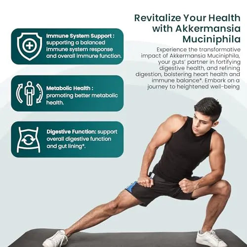 Akkermansia Muciniphila Probiotics for Digestive Health - 5 Billion TFU Akkermansia Probiotic UpNourish Au supplements