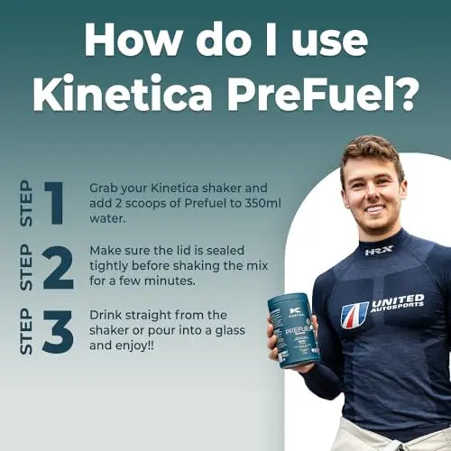 Kinetica PreFuel, Pre Workout, 5.9g Amino Acids & 2.3g BCAA's per Serving, 30 Servings Kinetica Au supplements