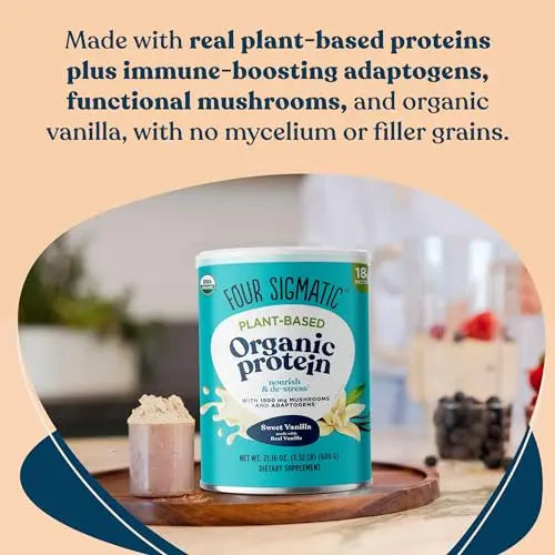 Four Sigmatic Organic Vegan Protein Powder | 18g Plant-Based Protein per Serving Four Sigmatic Au supplements