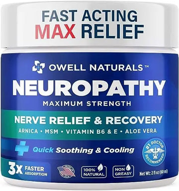 OWELL NATURALS Neuropathy Nerve Relief Cream - Maximum Strength Relief Cream for OWELL NATURALS Au supplements