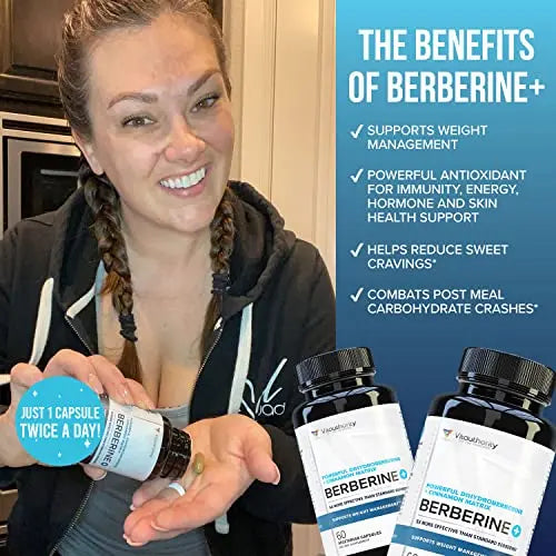 Vitauthority Extra Strength Berberine with Ceylon Cinnamon High Absorption Vitauthority Au supplements
