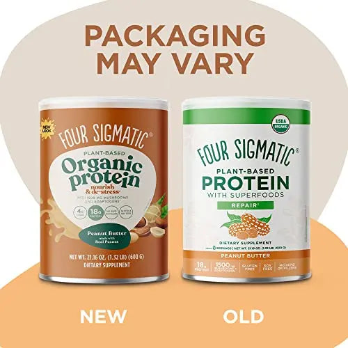 Four Sigmatic Organic Plant-Based Protein Powder Peanut Butter Protein with Lion’s Mane Four Sigmatic Au supplements