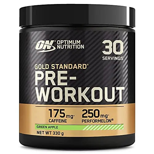 Optimum Nutrition Gold Standard Pre Workout Green Apple Flavoured Powder, 330g Optimum Nutrition Au supplements