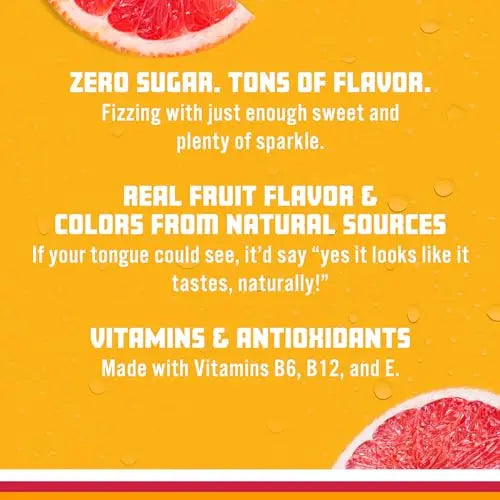 Sparkling Ice, Pink Grapefruit Sparkling Water, Zero Sugar Flavored Water, with Antioxidants Sparkling ICE Au supplements