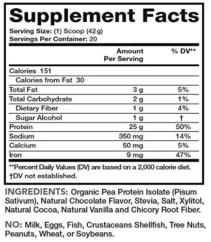 Lean & Pure Plant Protein, 25g of Protein, Non GMO, Vegan, Gluten Free. Low Carb, 842g Olympian Labs Au supplements