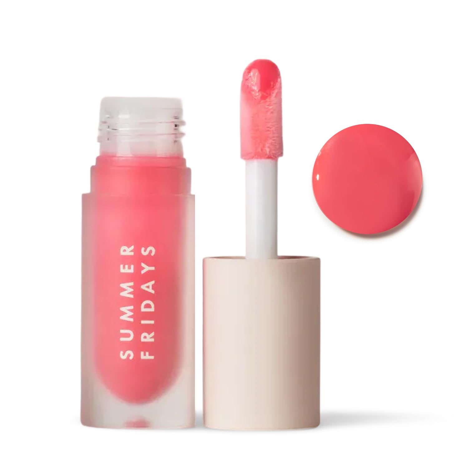 Summer Fridays Dream Lip Oil - Hydrating Tinted Lip Gloss Oil - Non-Sticky Formula with Skincare Benefits for Long-Lasting Softness + Shine - Effortless Beauty Gifts - Pink Cloud (0.15 Oz) Summer Fridays Au supplements