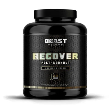 Beast Pharm | Recover Whey Protein Powder | 2.4kg/30 Servings | Cookies & Cream Beast Pharm Au supplements