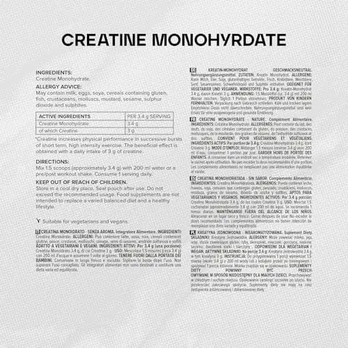 Bulk Creatine Monohydrate Powder, Unflavoured, 100 g Bulk Au supplements