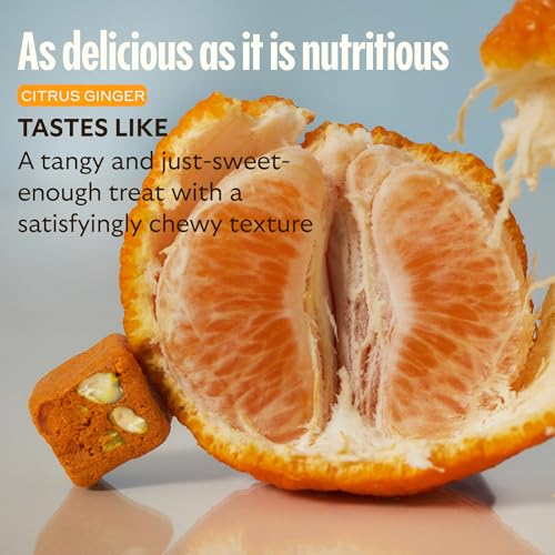 GEM Daily Bite for Women & Men, with 20+ Vitamins, Minerals, & Superfoods Like Zinc, Vitamin D, B-Complex, K, Turmeric, Fiber & Prebiotics, Beta Glucan GLP-1 Support & Immunity (Citrus Ginger,7 count) GEM Au supplements