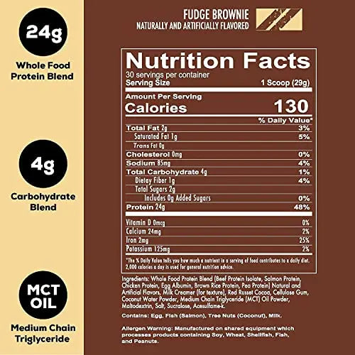 REDCON1 MRE Lite Whole Food Protein Powder, Fudge Brownie - Low Carb & Whey REDCON1 Au supplements