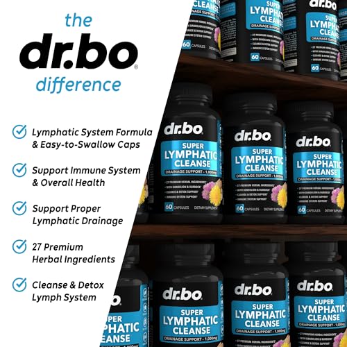 Lymphatic Support Herbal Supplement with Echinacea & Ginger - For Lymph Drainage & Detox DR. BO Au supplements