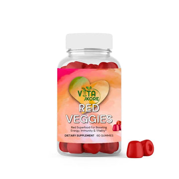 VITA JKORE Red Veggies Superfood Gummies, Energy & Immunity Booster, 60 Count Dietary Supplement, Natural Beetroot Blend VITA JKORE Au supplements