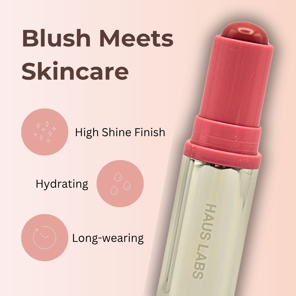Haus Labs Color Fuse Longwear Hydrating Glassy Lip + Cheek Blush Balm Stick - Glassy Rosette Haus Laboratories Au supplements