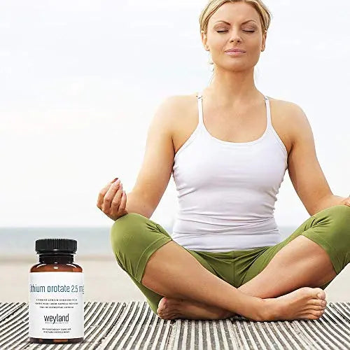 Lithium Orotate 2.5mg (1 Bottle), 60 Vegetarian Capsules, Lithium Supple Weyland Brain Nutrition Au supplements