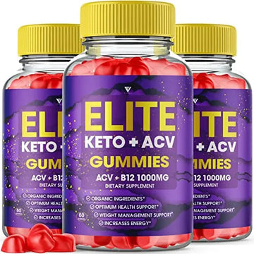 (3 Pack) Elite Keto ACV Gummies AVC, Elite Keto Plus ACV Advanced Weight Loss Gummies Fyvus Au supplements