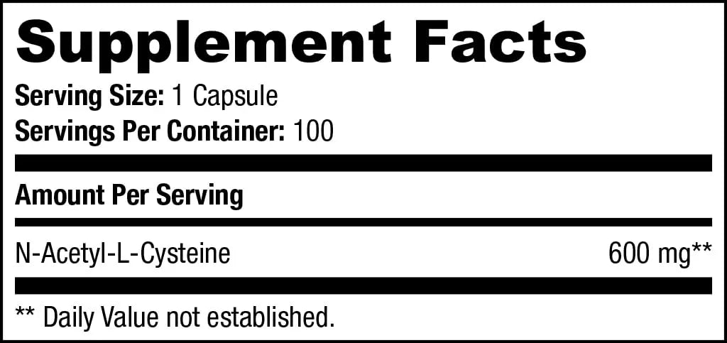 SAN N-Acetyl-L-Cysteine (NAC), Immune, Respiratory, Liver Health, NAC 600 mg, Potent antioxidant Support, Free-radicals, Easy to Absorb, 100 Capsules SAN Au supplements