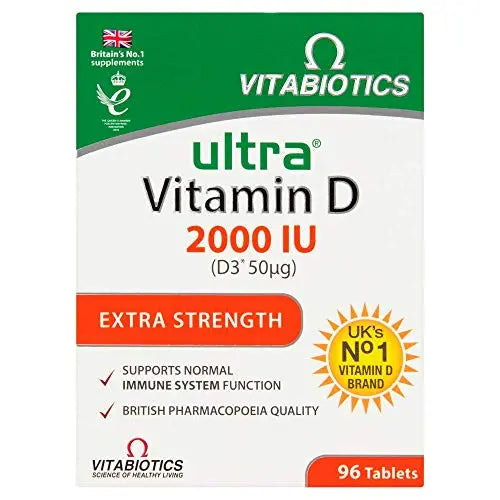 Vitabiotics Ultra Vitamin D Tablets 2000IU Extra Strength - 96 Count ( Pack of 1) Vitabiotics Ultra Au supplements