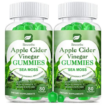 B BEWORTHS Apple Cider Vinegar & Sea Moss Gummies, Organic ACV Gummies B BEWORTHS Au supplements