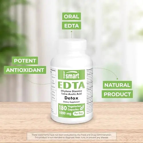 Supersmart - EDTA 1000mg per Day - Calcium Disodium EDTA Supplement | Non-GMO Supersmart Au supplements