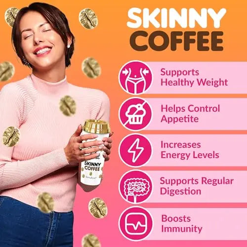 Skinny Boost Skinny Coffee- (Unflavored) Instant Sticks Made with Arabica Coffee, Garcinia SkinnyBoost Au supplements