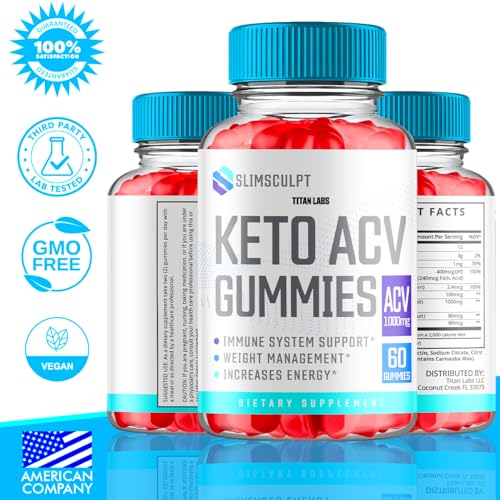 (3 Pack) Slimsculpt Keto ACV Gummies, Slim Sculpt Keto ACV Gummies Advanced Weight Loss 1000MG Titan Labs Au supplements