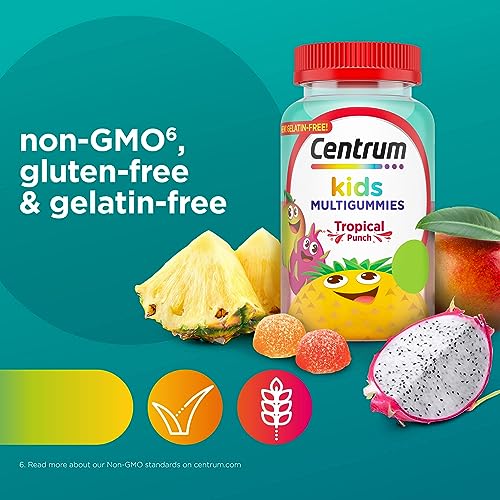 Centrum Kids Multivitamin Gummies, Tropical Punch Flavor Made With Natural Flavors Centrum Au supplements