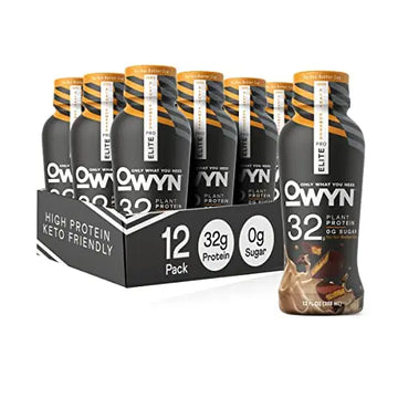 Pro Elite Vegan Plant-Based High Protein Keto Shake, No Nut Butter Cup, Zero Sugar OWYN Only What You Need Au supplements