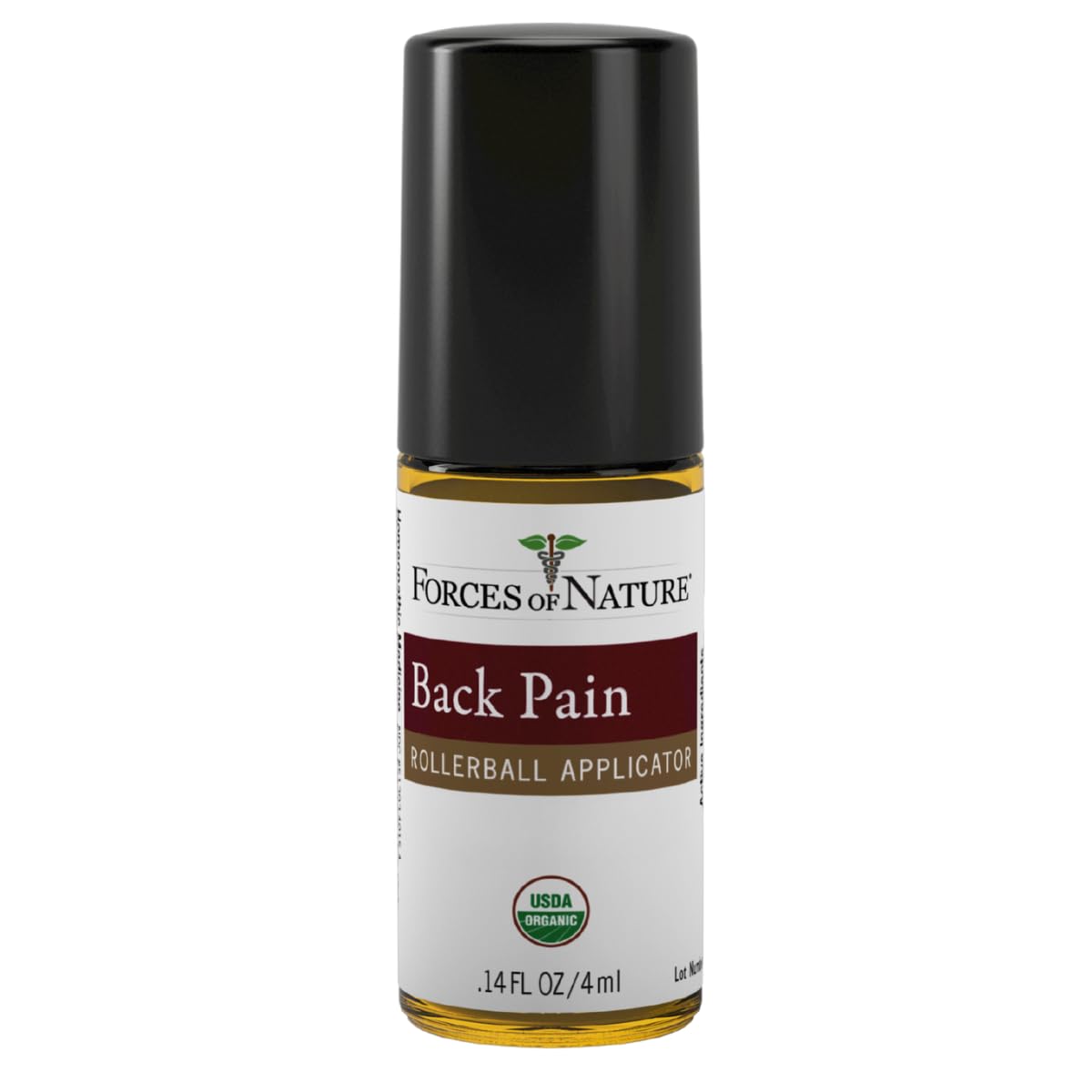 Forces of Nature Natural, Organic Back Pain Relief, w/Arnica & St John's Wort, Fast Acting Anti-Inflammatory Topical Muscle Soother for Lower Back, Sciatica, Neck, Non-GMO, Cruelty-Free, 0.14 Fl Oz Forces of Nature Au supplements