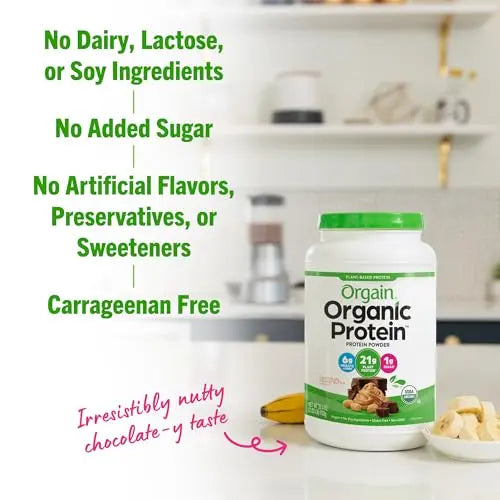 Orgain Organic Vegan Protein Powder, Chocolate Peanut Butter - 21g of Plant Based Protein Orgain Au supplements