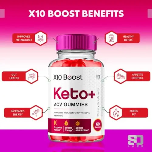 (2 Pack) X10 Boost Keto ACV Gummies Advanced Weight Loss, X10 Boost Keto S.O Labs Au supplements