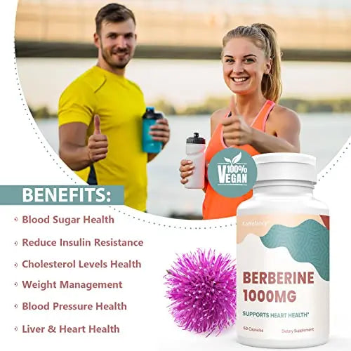 KoNefancy Berberine HCL Supplement 1000mg, High Absorption Berberine Plus Vegan KoNefancy Au supplements